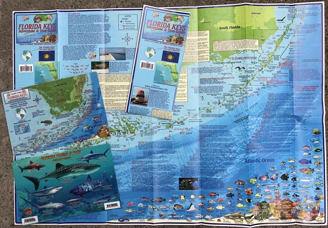 Picture of Franko Maps F57102 Florida Keys Dive & Adventure Map Pack