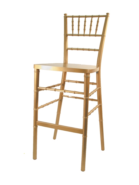 BB-101-GL Wood Chiavari Barstool Gold