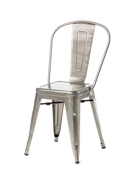 Picture of Max MO-101-BGN1 Oscar  Steel Powder Coated Stackable Armless Chair - Gun Metal