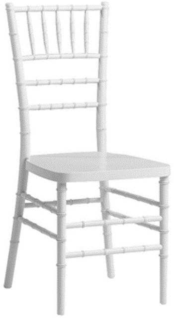 RB700K-RESIN-WHITE Resin Chiavari Chair White - 1000 lbs