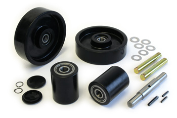 Picture of Wesco GWK-CPI-CK CPI Complete Wheel Kit for Manual Pallet Jack - Black