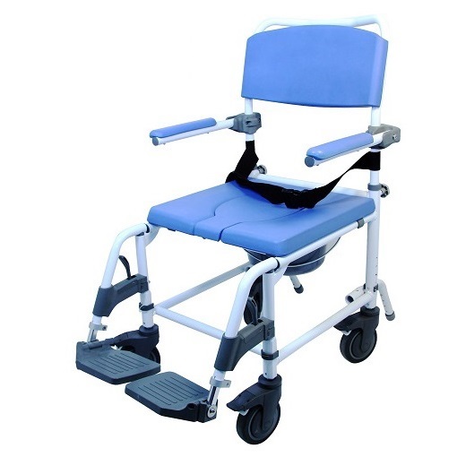 Picture of Healthline 791154430002 Aluminum Shower Commode Chair&#44; 18 in. Seat