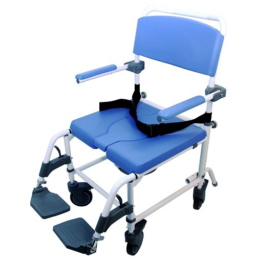 Picture of Healthline 791154430194 Aluminum Shower Commode Chair&#44; 22 in. Seat
