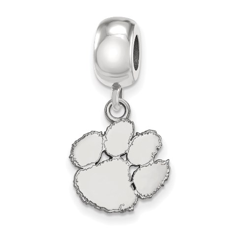 SS036CU Sterling Silver Clemson University Small Dangle Bead Charm -  LogoArt