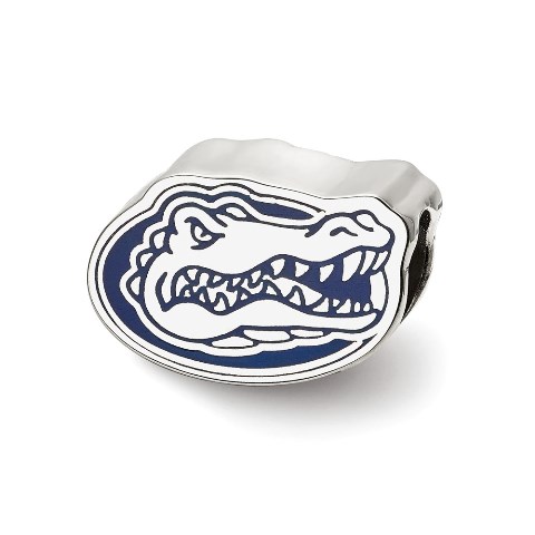 SS500UFL Sterling Silver University of Florida Gator Head Enameled Logo Bead Charm -  LogoArt