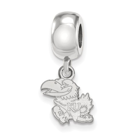 SS031UKS Sterling Silver University of Kansas Dangle Bead Charm, Extra Small -  LogoArt