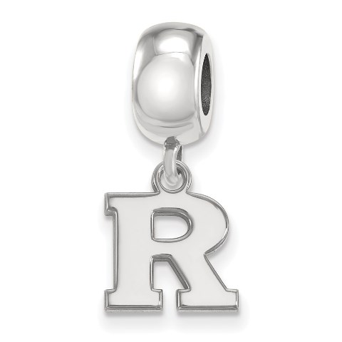 SS018RUT Sterling Silver Rutgers Extra Small Dangle Bead Charm -  LogoArt