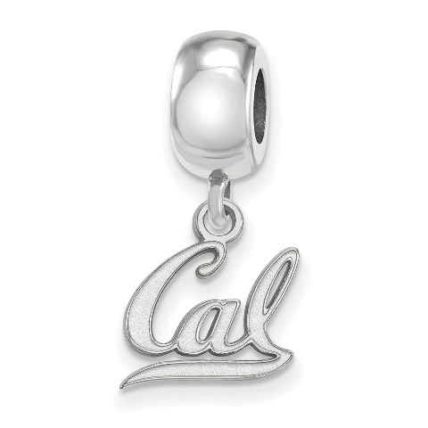 SS022UCB Sterling Silver University of California Berkeley Extra Small Dangle Bead Ch -  LogoArt