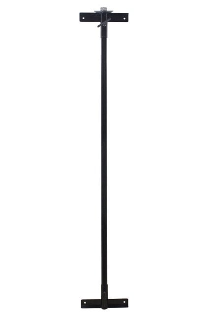 Picture of Larson Electronics FPM-72-BLK 6 ft. Aluminum Pole with Fixed Surface Mount Bracket, Black