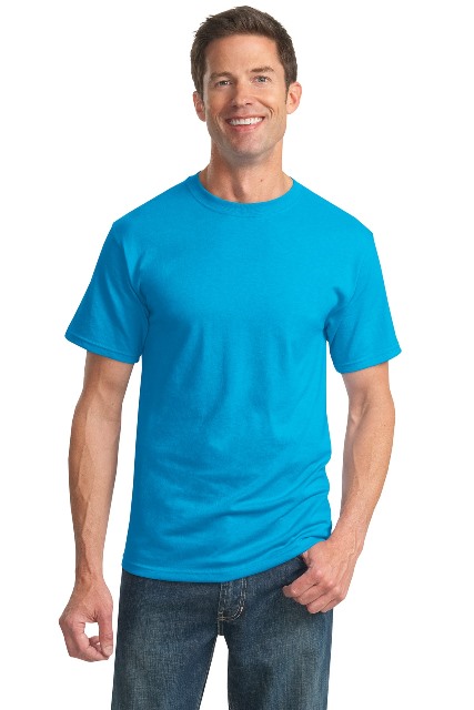 29M Mens Dri-Power Active 50 Percent Cotton & 50 Percent Poly T-Shirt, California Blue - Small