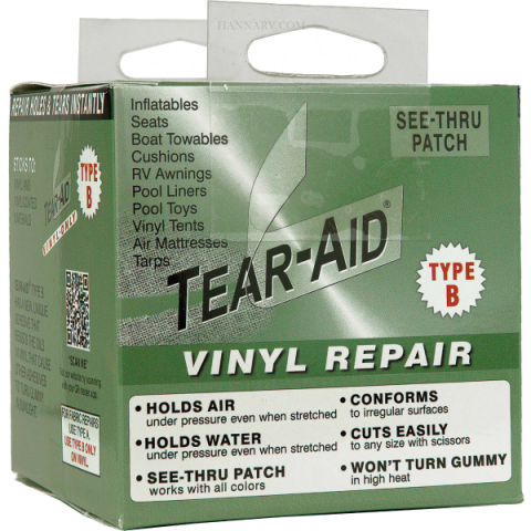 Picture of Tear-Aid ROLL-B-4 Retail Roll 3 in. x 5 ft. Repair Patch, Vinyl - Type B - Case of 4