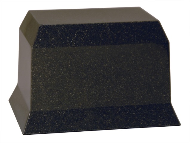 Cultured Granite Cremation Harvard Adult Urn, Black