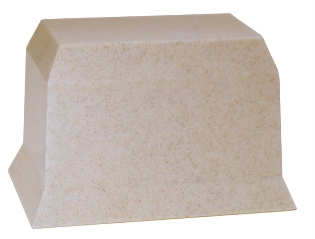 Cultured Granite Cremation Harvard Adult Urn, Vanilla Cream