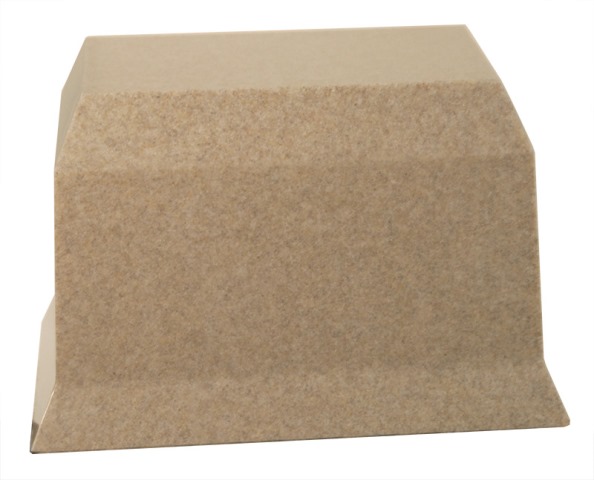 Cultured Granite Cremation Harvard Adult Urn, Whole Wheat