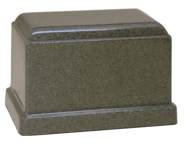 Cultured Granite Cremation Oceanic Adult Urn, Gray