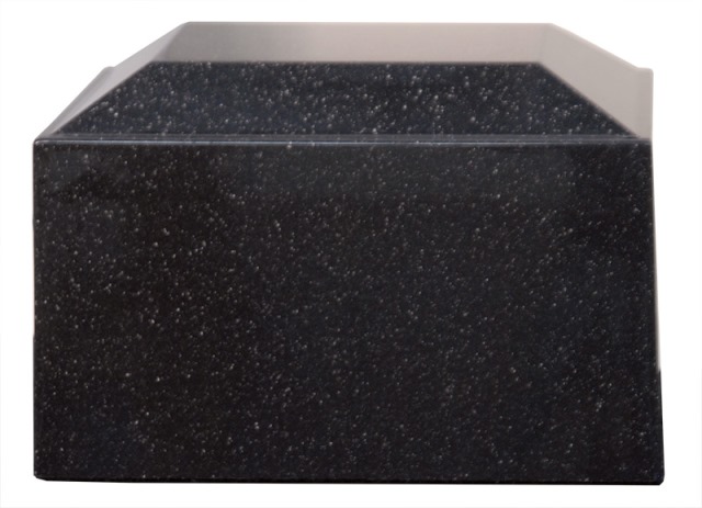Cultured Granite Cremation Aztec Adult Urn, Black