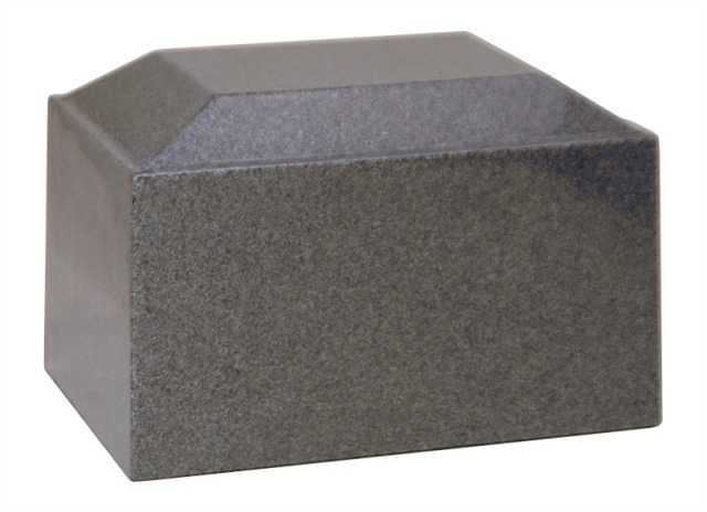 Cultured Granite Cremation Aztec Adult Urn, Gray