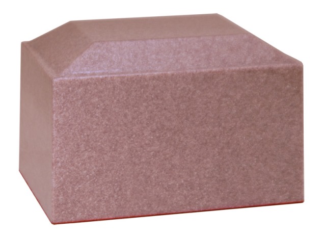 Cultured Granite Cremation Aztec Adult Urn, Heather Plum