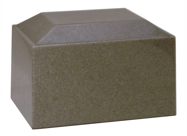 Cultured Granite Cremation Aztec Adult Urn, Riverstone