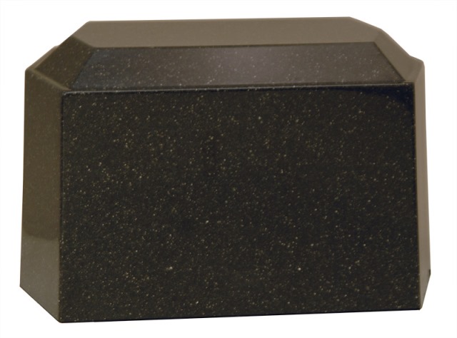 Cultured Granite Cremation Oracle Adult Urn, Black
