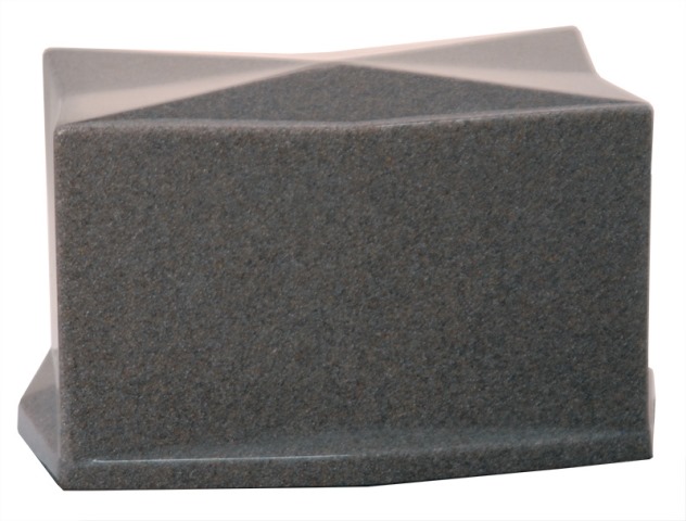 Cultured Granite Cremation Diamond Adult Urn, Gray