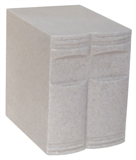 Cultured Granite Cremation Hercules Adult Urn, Light Gray