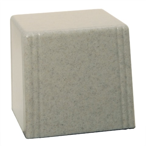 Cultured Granite Cremation Kansas Junior Urn, Light Gray