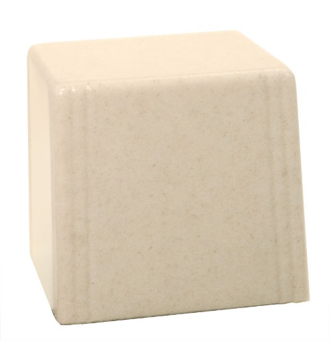 Cultured Granite Cremation Kansas Junior Urn, Vanilla Cream