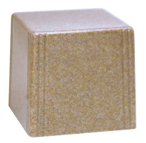 Cultured Granite Cremation Kansas Junior Urn, Whole Wheat