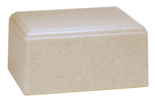 Cultured Granite Cremation Santa Fe Junior Urn, Vanilla Cream