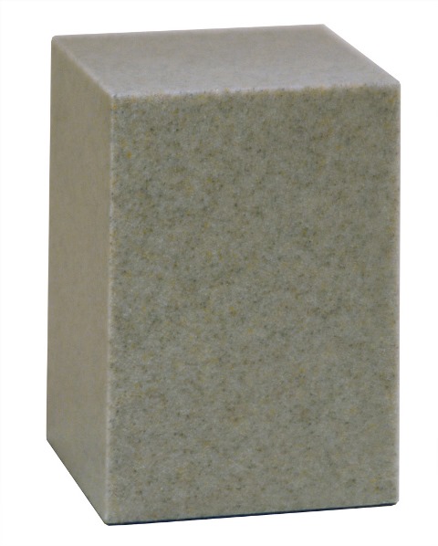 Cultured Granite Cremation Nome Infant Urn, Light Gray