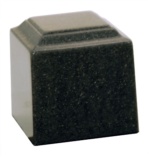 Cultured Granite Cremation Little Bahama Baby Urn, Black