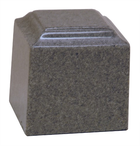 Cultured Granite Cremation Little Bahama Baby Urn, Gray