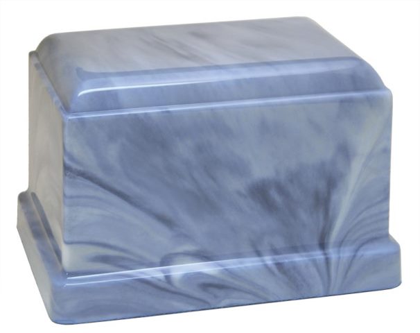 Cultured Marble Cremation Celtic Adult Urn, Sky Blue
