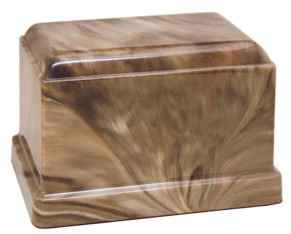 Cultured Marble Cremation Celtic Adult Urn, Topaz