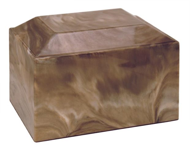 Cultured Marble Cremation Atlantis Adult Urn, Topaz