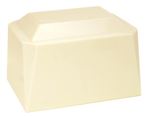Cultured Marble Cremation Vail Adult Urn, Ivory