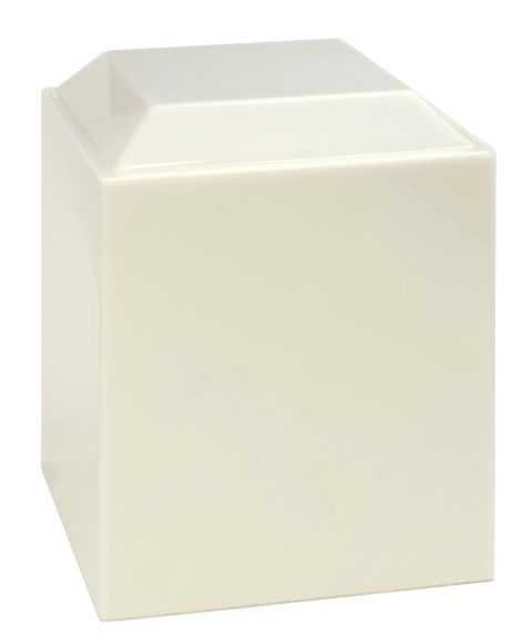 Cultured Marble Cremation Pinnacle Adult Urn, Ivory
