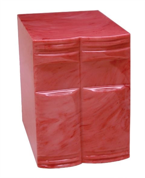 Cultured Marble Cremation Othello Adult Urn, Rose Quartz