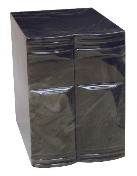 Cultured Marble Cremation Othello Adult Urn, Smoke