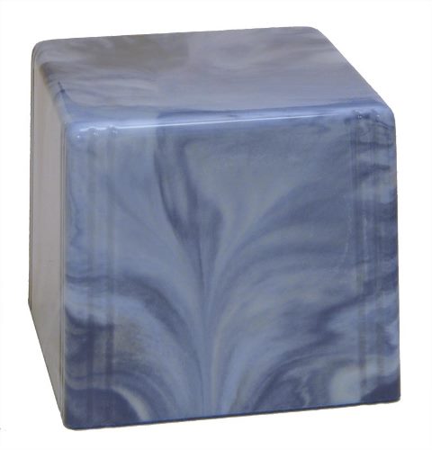 Cultured Marble Cremation Utah Junior Urn, Sky Blue