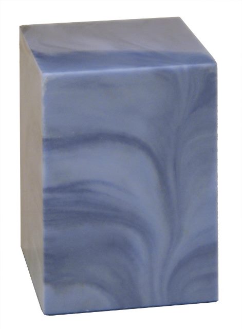 Cultured Marble Cremation Sikta Infant Urn, Sky Blue
