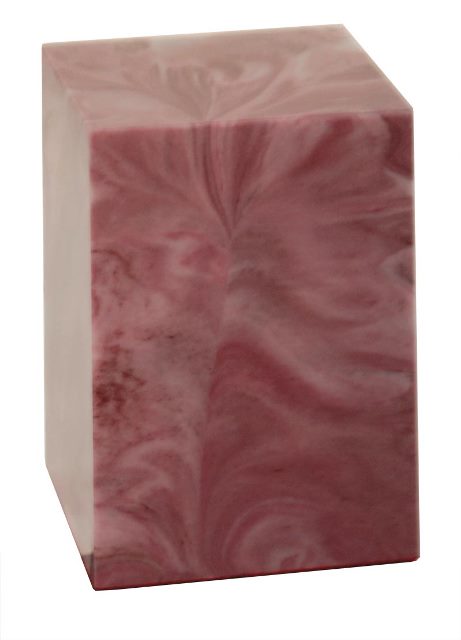 Cultured Marble Cremation Sikta Infant Urn, Mulberry