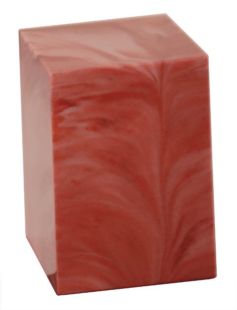 Cultured Marble Cremation Sikta Infant Urn, Rose Quartz