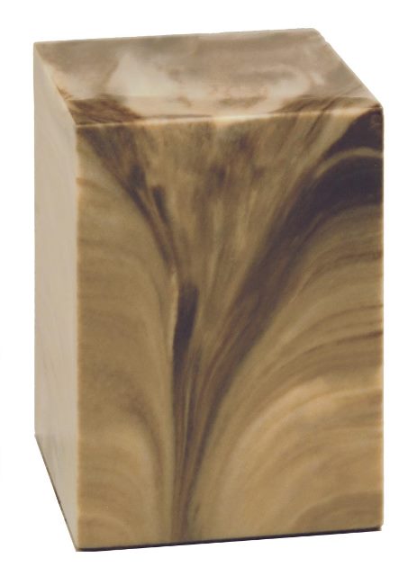 Cultured Marble Cremation Sikta Infant Urn, Topaz