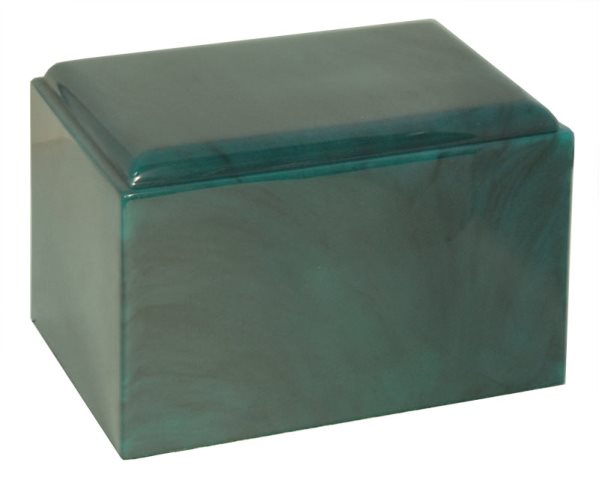 Cultured Onyx Cremation Cirrus Adult Urn, Malachite