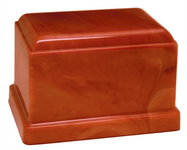 Cultured Onyx Cremation Olympus Adult Urn, Red Rose