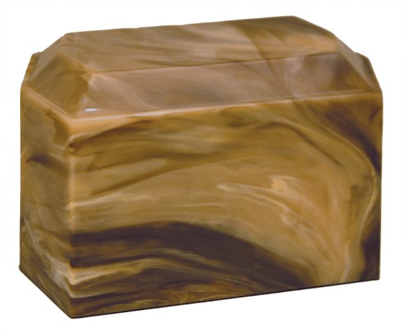 Cultured Onyx Cremation Pride Adult Urn, Brown Agate