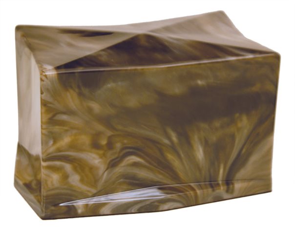 Cultured Onyx Cremation Crystal Adult Urn, Brown Agate