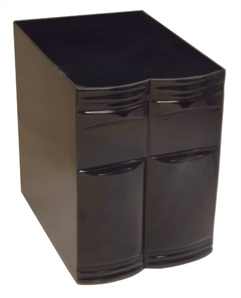 Cultured Onyx Cremation Gemini Adult Urn, Black